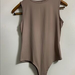 Brown Fitted Bodysuit